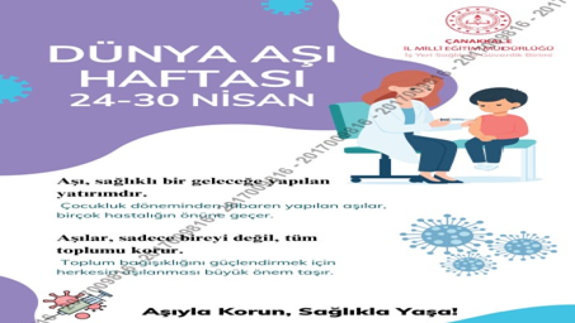 Dünya Aşı Haftası 24-30 Nisan